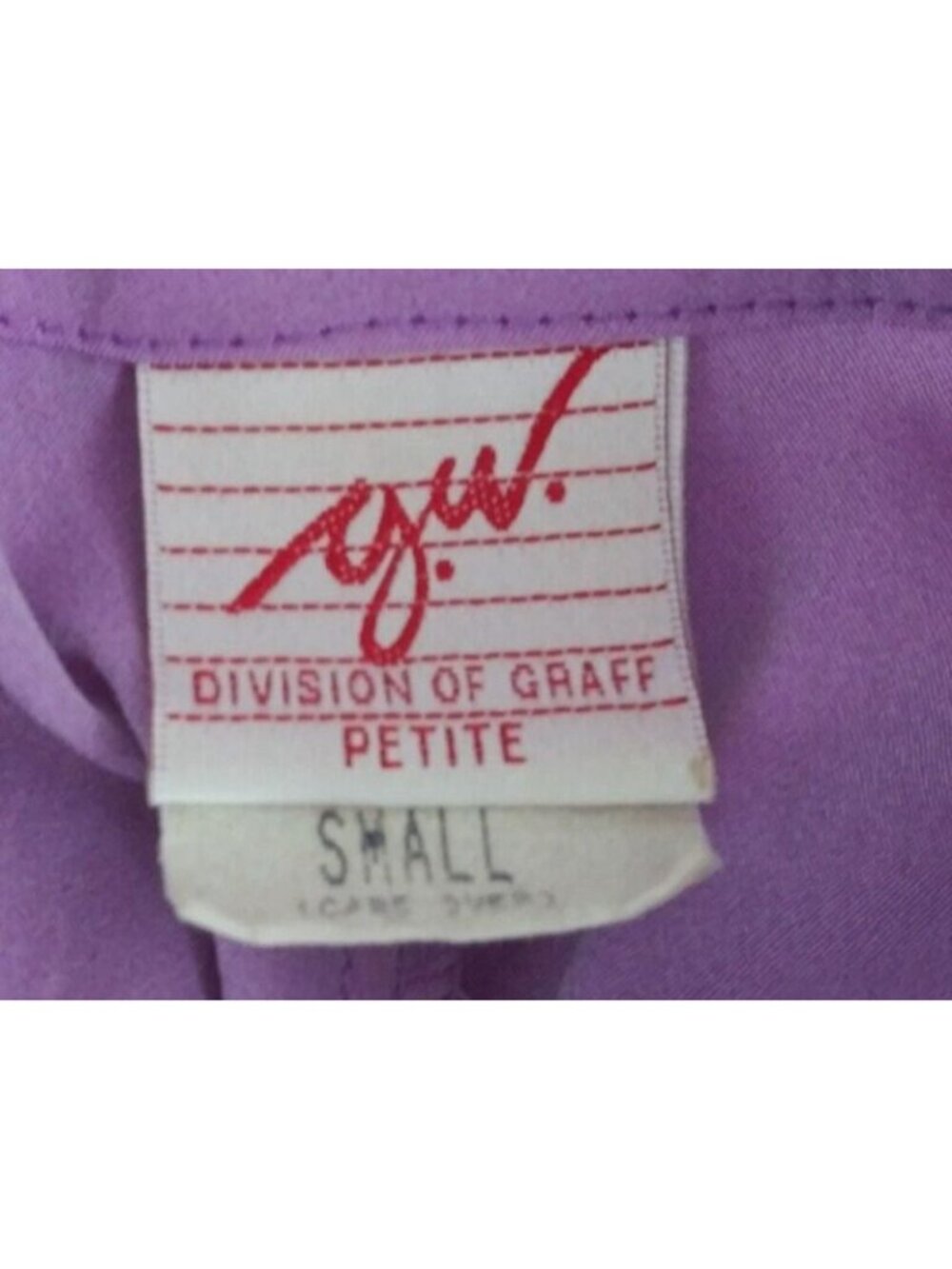 Vintage G.W. Graff Petite Blouse With Floral Butterfly Design Petite Small - Picture 5 of 7